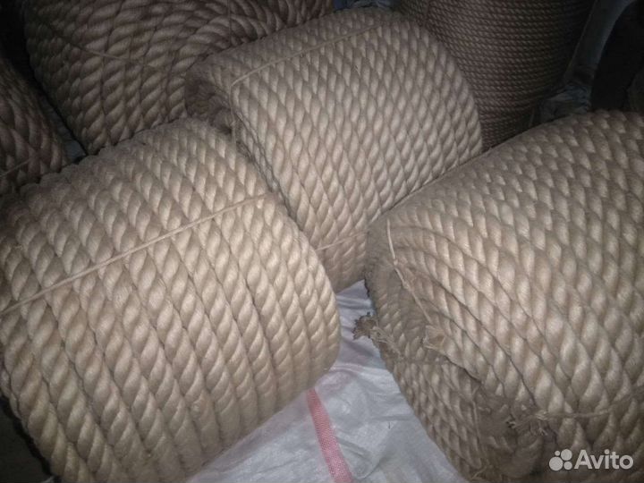 Джутовый канат для перемотки когтеточки 6мм 100м