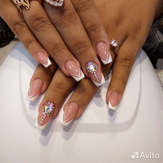 Наращивание ногтей гелем шиллак (гель-лак)