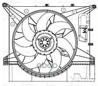 Вентилятор радиатора volvo XC90 02- LFK 1057 luzar