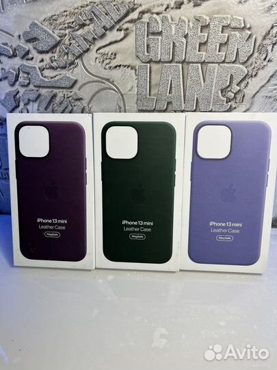 Чехол Silicone Leather iPhone 13mini оригинал