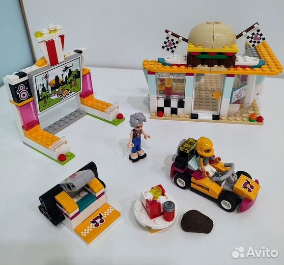 Lego friends Парк развлечений + гонки