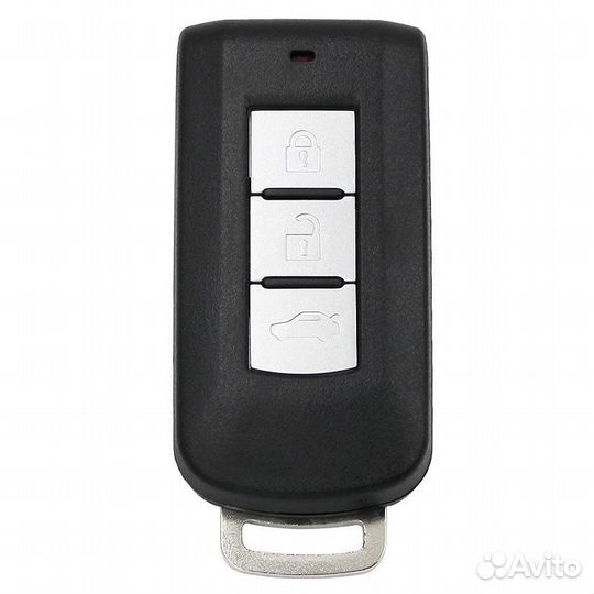 Чехол на ключ Mitsubishi / Митсубиси 3 кнопки TPU Red