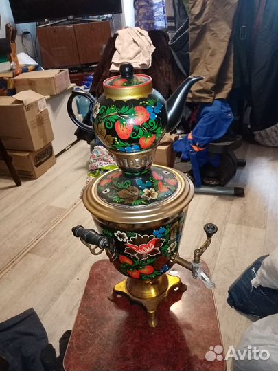 Самовар электрический бу с чайником