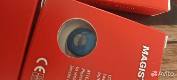 Линзы контактные цветные(синий)