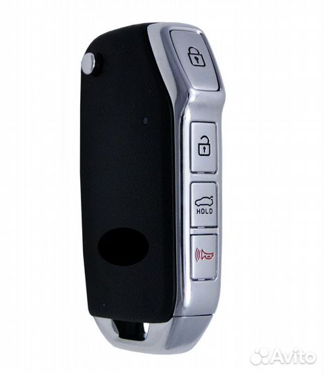 Чехол для SMART ключа Kia / Киа black 4 кнопки
