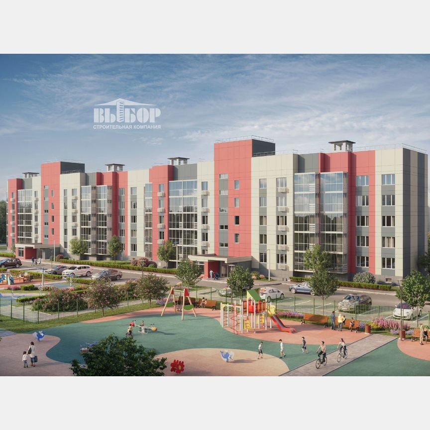 2-к. квартира, 54,3 м², 5/5 эт.