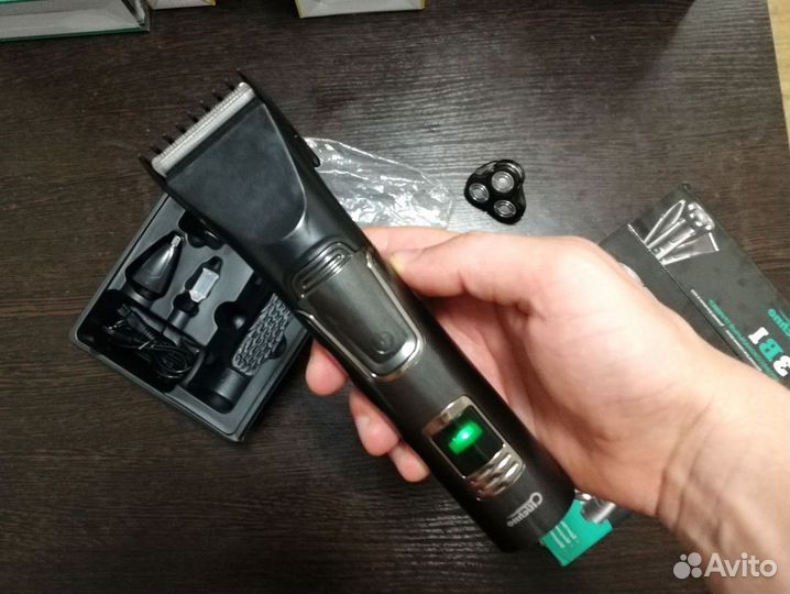 Триммер 3в1 для бороды, волос, носа и ушей