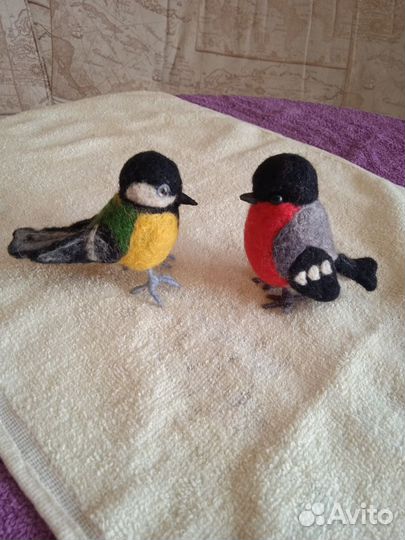 Снегирь, синичка