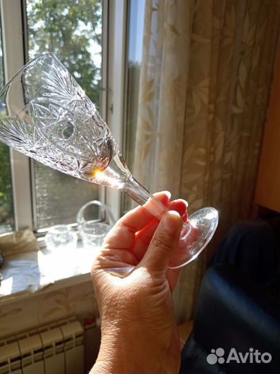 Хрустальные фужеры, хрустальные стаканы