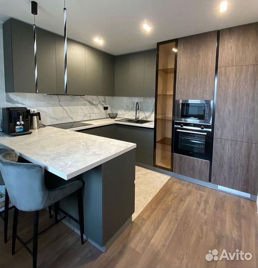 Кухни на заказ. Под ключ. Гapaнития oт 2 дo 10 лeт