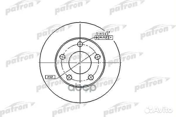 Диск тормозной задн audi: A4 95-00, A4 Avant 95