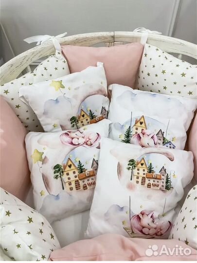 Бортики на детскую кроватку