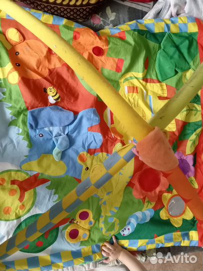 Качели детские подвесные и развивающий коврик