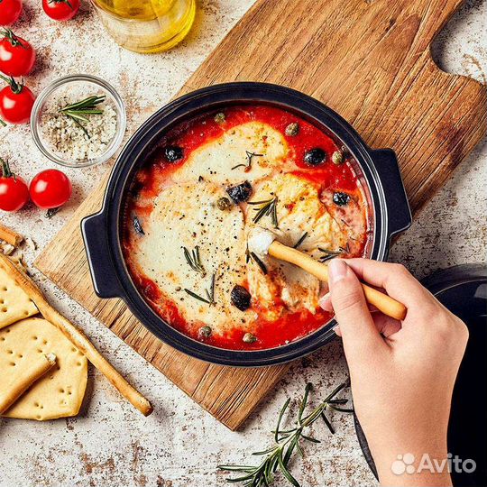 Форма для запекания с крышкой,базальт, Emile Henry