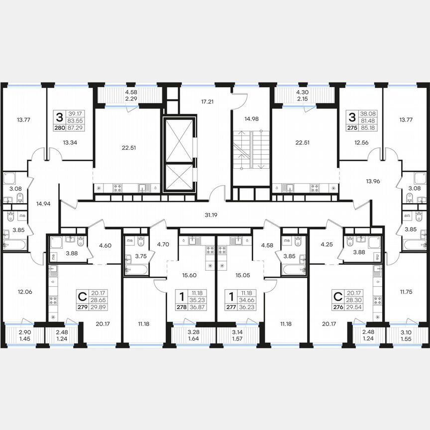1-к. квартира, 36,2 м², 8/15 эт.