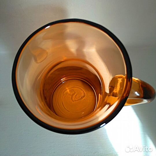 Цветное и гутное стекло. Чехия. Вазочка. Кружка