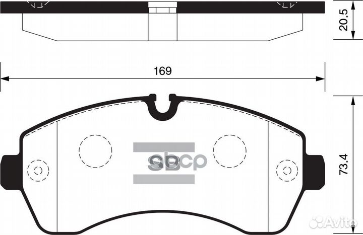 Колодки тормозные дисковые SP1425