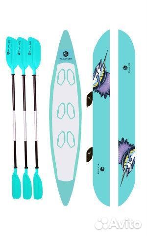 Надувной каяк blau SEE BIG fish-3 премиум