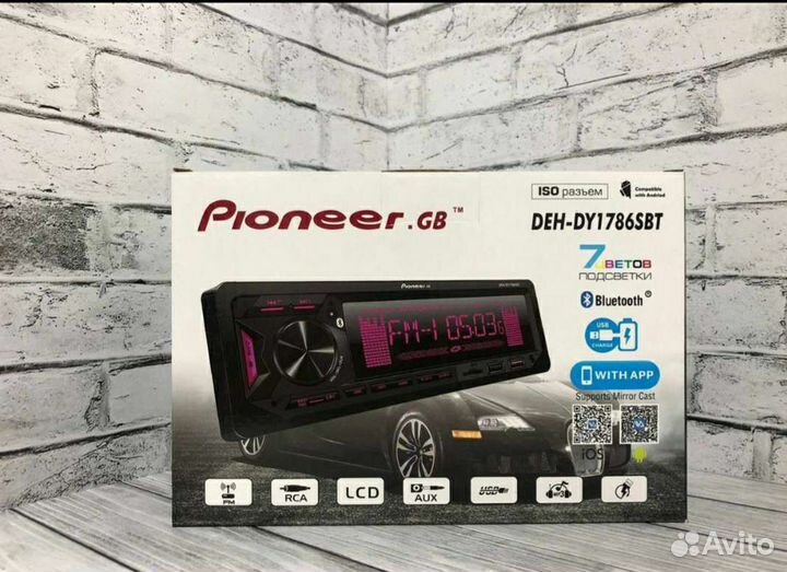 Автомагнитола pioneer с bluetooth