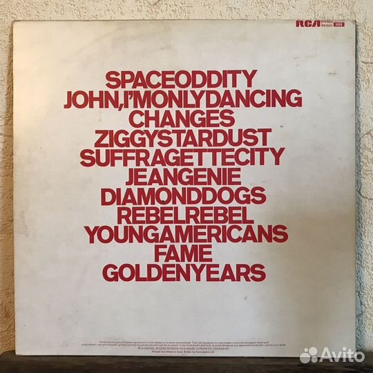 Винил David Bowie - ChangesOneBowie, 1976, UK