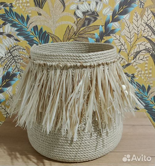 Корзина из джута