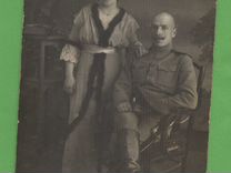 Фотография Офицер с саблей + жена До 1917
