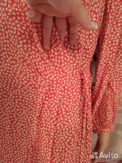 Платье 52 H&M длинное на запАх