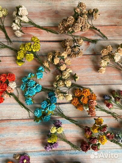 Набор бумажные цветочки Тайланд