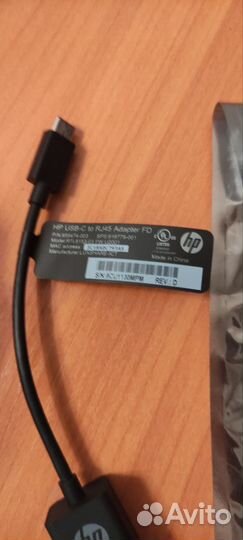 Адаптер 1000 Мб/с HP USB-C to RJ45