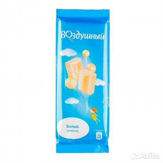 Шоколад Воздушный Белый пористый 85г