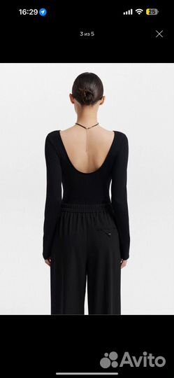 Боди с открытой спиной