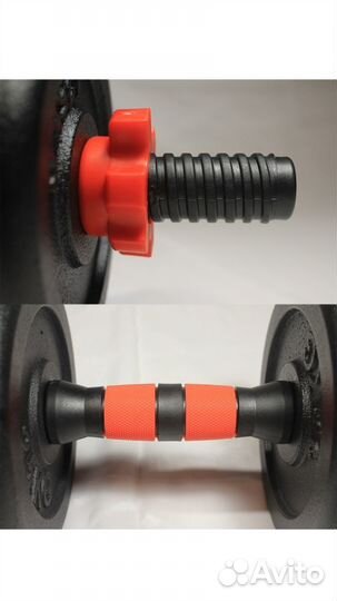 Гантели чугунные в кейсе 15 кг