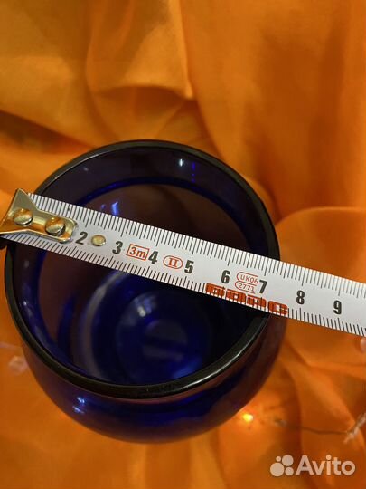 Ваза кобальтовое стекло