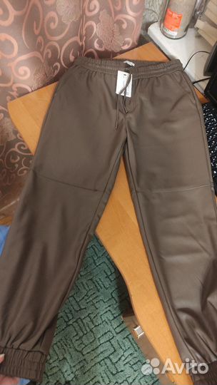 Брюки кожаные