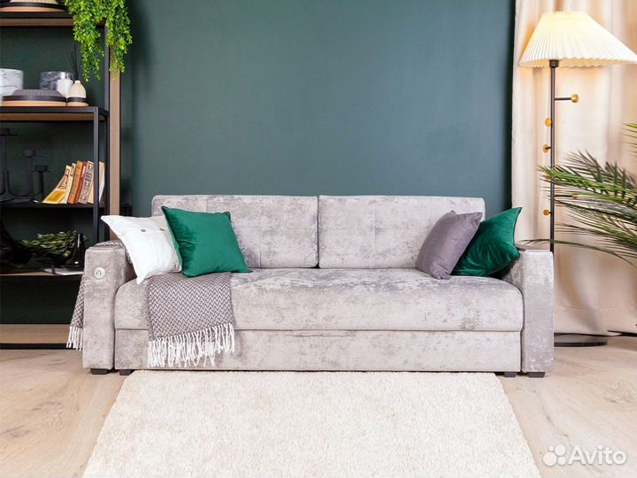 Диван прямой Тургояк c USB розеткой