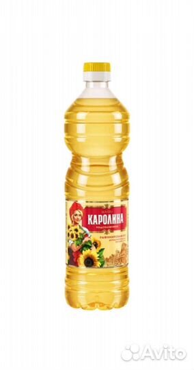 Подсолнечное масло Каролина рафинированное 0,8 л