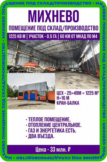 Свободного назначения, 1225 м²