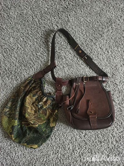 Ягдташ Люкс коричневый, кожа