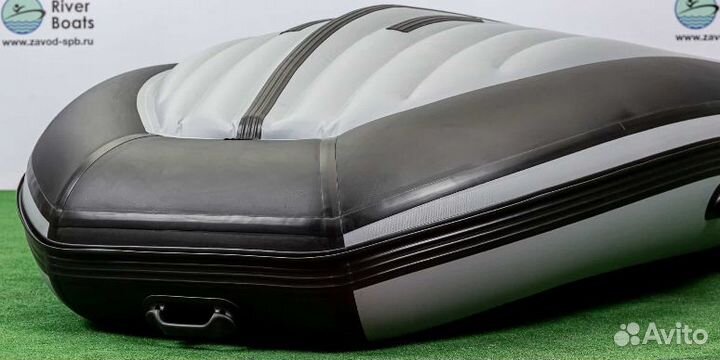Лодка пвх RiverBoats RB — 390 (нднд) Серо-черная