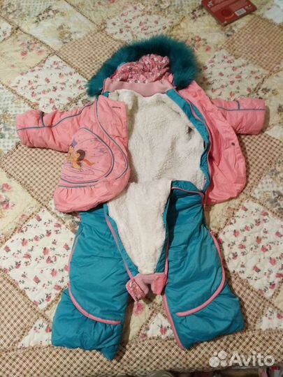 Комбинезон зимний 80 - 86 для девочки