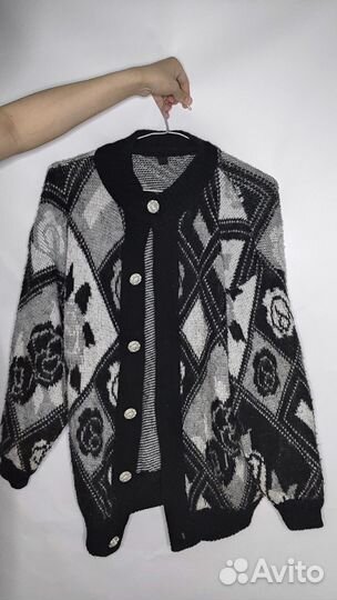 Вязанная винтажная кофта