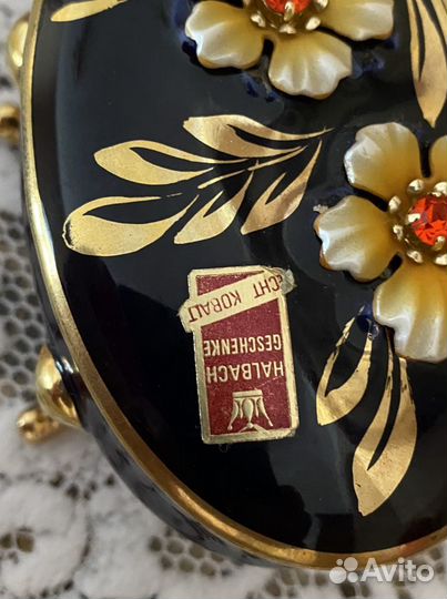 Шкатулка фарфоровая размер 11/7