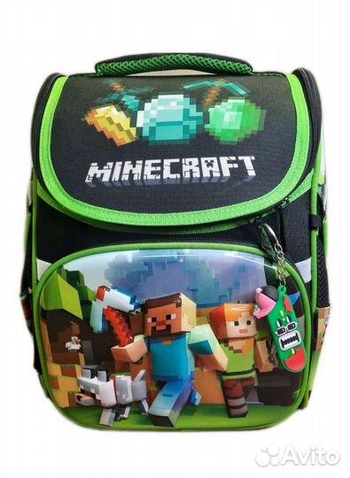 Рюкзак школьный для мальчика Minecraft 3D, бу