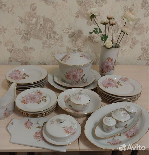 Сервиз столовый 31 предмет, новый, Дулево