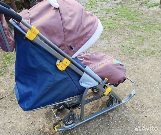 Детские санки коляска ника
