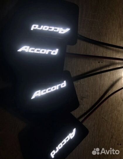 Led подсветка дверных ручек салона Honda Accord 8