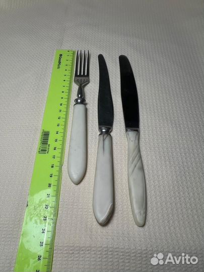 Вилки и ножи времен СССР, винтаж, нержавейка