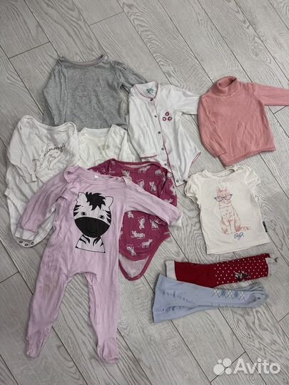 Пакет одежды для девочки 74-80