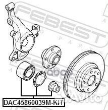 Подшипник ступичный передний 45x86x39 DAC458600
