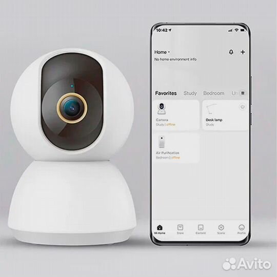 Xiaomi Mijia 2К Wifi 360 камера видеонаблюдения